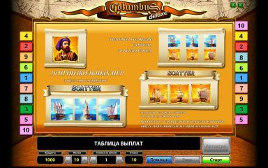 Произвольные игры в онлайн-слоте Колумб Делюкс
