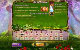 Правила игры в игровом автомате Alice in Wonderland